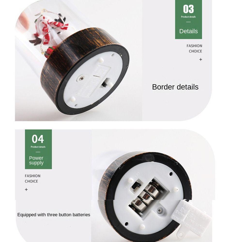Snowman Christmas Desktop Decoration Lantern Xmas Decoration  Wind lights  Window Decoration