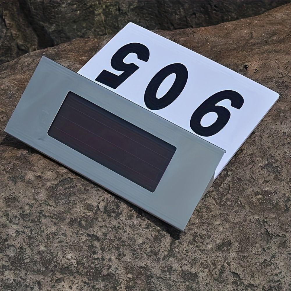 Rainproof LED Address Sign Solar-Powered Solar Lights for Outside LED Door Sign Light  Yard