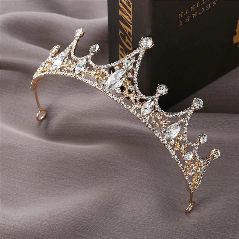 

Детская корона-тиара для девочек, принцесса, корейская повязка на голову для девочек, милая корона со стразами для дня рождения, аксессуары для волос для выступлений