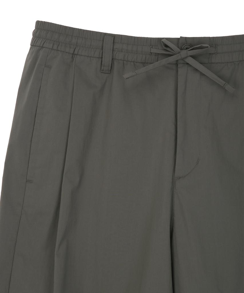 IL CORSO Magic Elastic Wide Pants Grayish Khaki