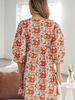 2026 Summer V-Neck Floral Print Dress: Versatile European and American Fashion Loose Cover-up Short Skirt for Women