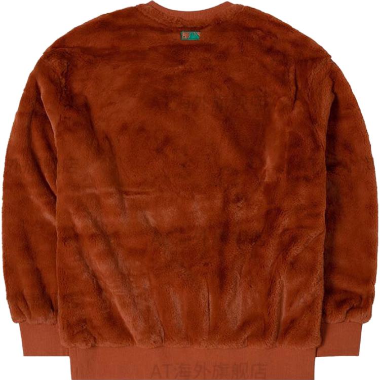 MLB Sweatshirts Unisex Brown Crew Neck Moderate Regular 3AMTE0126-43BRS