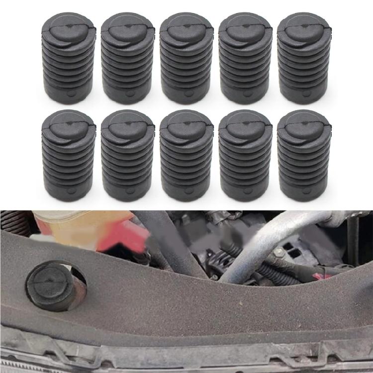 10pcs Car Trunk Tailgate Door Engine Cover Shockproof Cushion Rubber Bands Pier