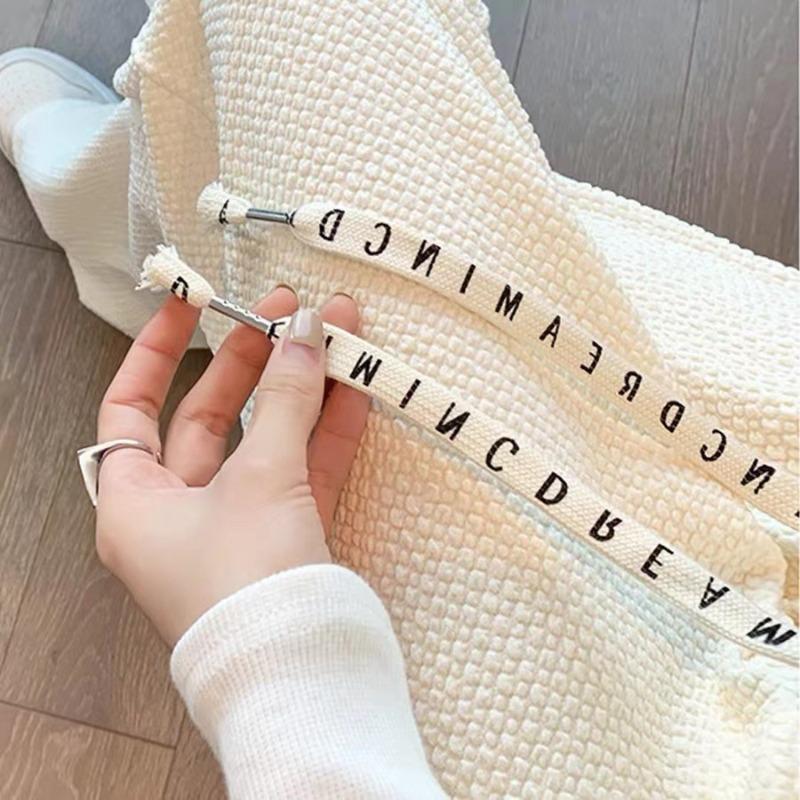 Puff pants spring and autumn loose casual pants drawstring straight wide-leg pants high waist drape versatile floor pants women