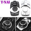 Central Console Multimedia CIC IDrive Control Button Cover For BMW 1 3 5 X1 X5 X6 Series E87 E90 E91 E92 E60 E84 E70 E71 E72