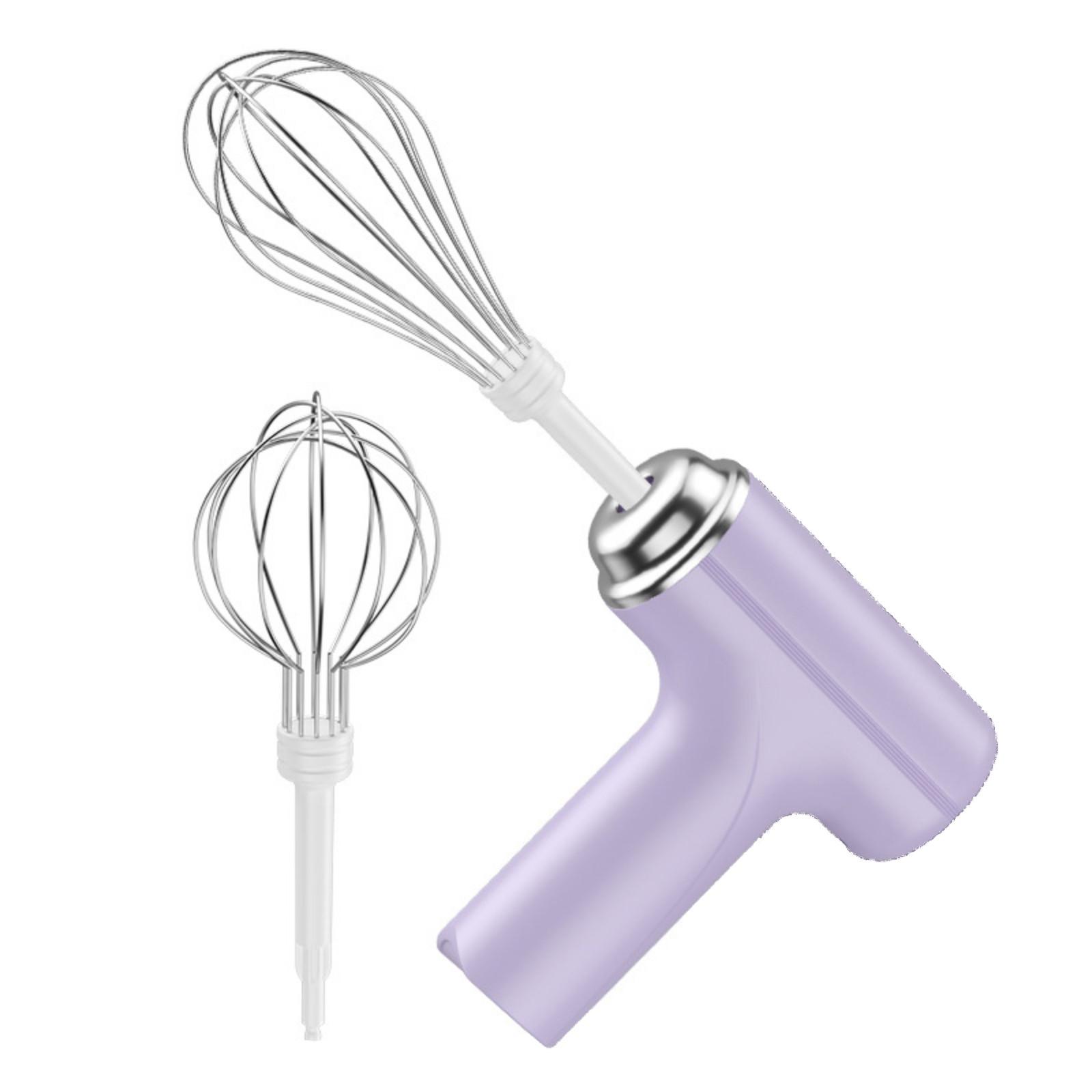 

Electric Whisk, Cream Whisk, Stirring Stick, Cake Baking, Handheld Whisk, Fully Automatic Egg Beater One Size фіолетовий