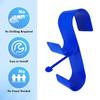 2 Pcs Pool Pole Hooks Adjustable Poolside Pool Leaf Skimmer Net Holder Telescopic Pool Pole Hooks for Above Ground Pool Accessories