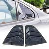 Carbon Fiber Look Window Louver Shutter Cover Side Vent For Mitsubishi Lancer