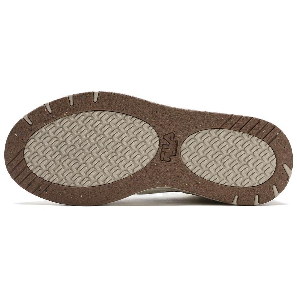 Fila Comfortable Versatile Trendy Fleece Skate Shoes Women Sneakers White Brown F12W341214FBT