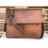 Men's Vintage Genuine Leather Satchel Laptop Briefcase Shoulder Storage Bag