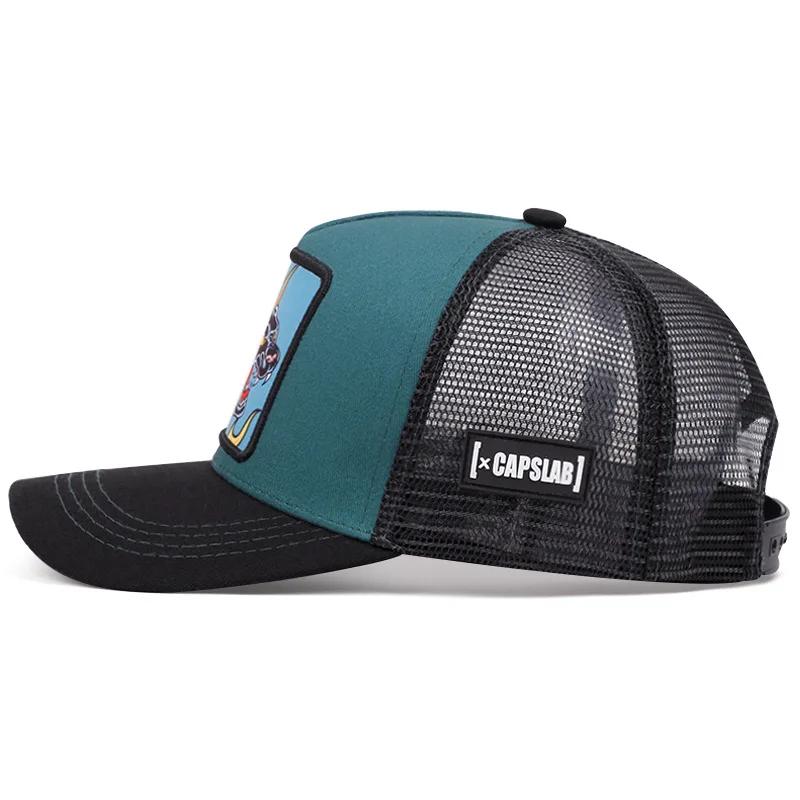 Cappellino da Baseball Ricamato con Animali dei Cartoni Animati per Primavera Estate Uomo Donna Street Traspirante Rete Ombra Cappello Unisex Hip Hop Papà Cappello a Rete