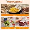 1pc Multifunction Spoon with wooden handle-Durable-Great for Both Cooking and Serving, Safe for Nonstick Cooking Surfaces