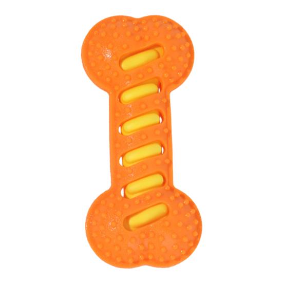 

Pet Toy with Sound Biting Chew Toy with Particles Massage Gums Clean Tartar Dog Toy Durable TPR Interactive Toy