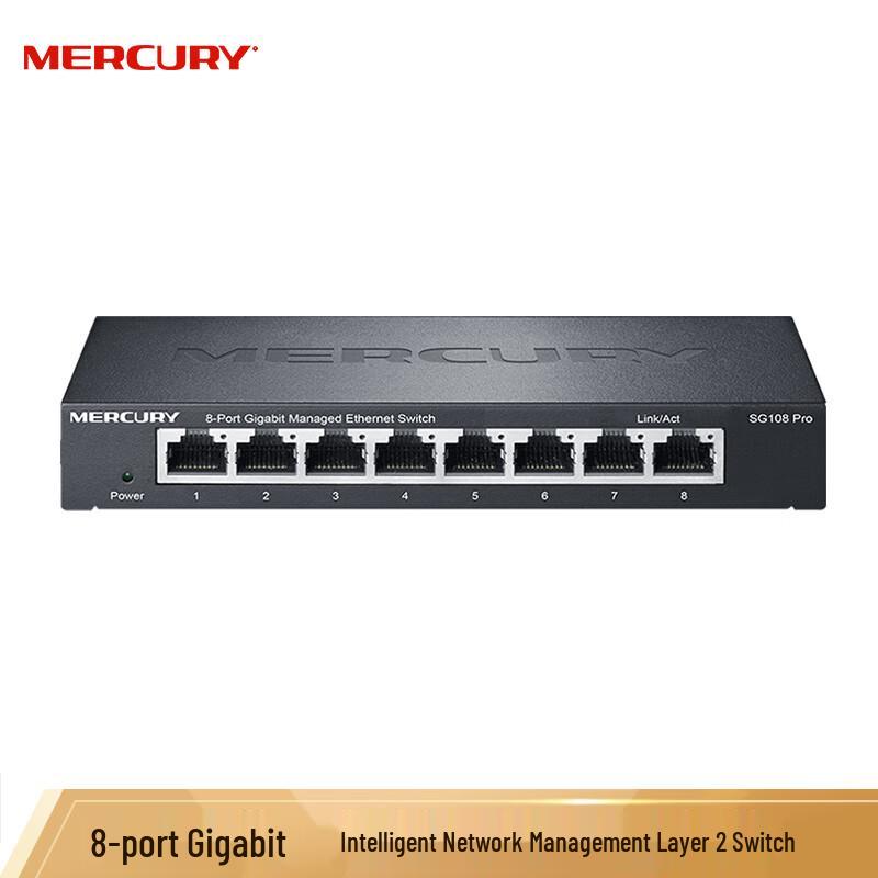 

Mercury SG108 Pro 8-Port Gigabit Smart Managed Switch