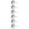6PCS Strong Vacuum Wall Hook Towel Hook Plastic Self Adhesive Suction Cup for Kitchen Bathroom
