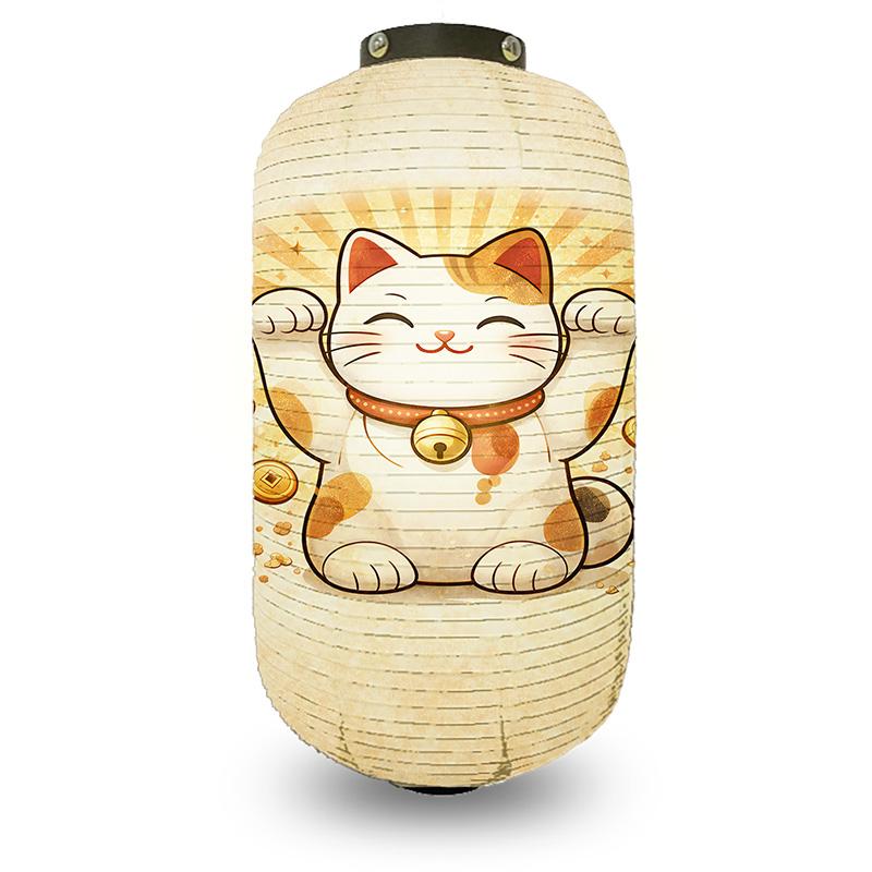 Japanese Maneki-neko Hanging Lantern for Hot Pot Restaurant Bistro Sashimi Cuisine Ramen Sake Lantern Outdoor Festival Decor