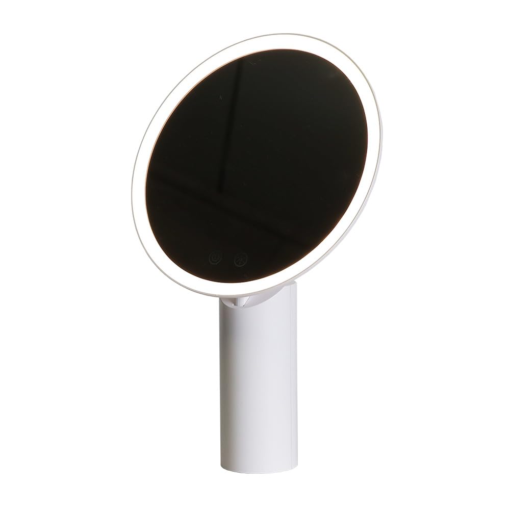 

перезаряжаемое ЗЕРКАЛО MOONLIGHT с тремя регулируемыми уровнями освещения и бесступенчатой беспроводной регулировкой, (WHITE) #25711, режимы, угол, яркость. белый