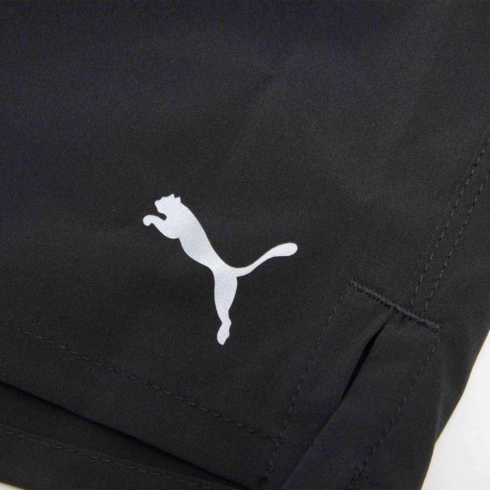 Puma Run Evolve Woven 4" Short Solid Color High Waist Sports Shorts Women shorts Black 525423-01