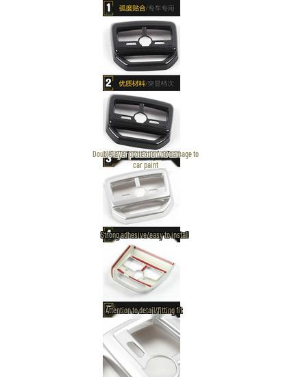 Peugeot 5008 Heckauslass Glitzer-Kickschutzmatte & Zierrahmen