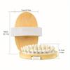Anti Cellulite Massage Brush Men Women Bath Shower Full Body Wooden Rubber Particles Massager Spa Comb Beauty Slimming