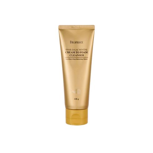 [DEOPROCE] Snail Galac Revital Cream To Foam Cleanser - 100g