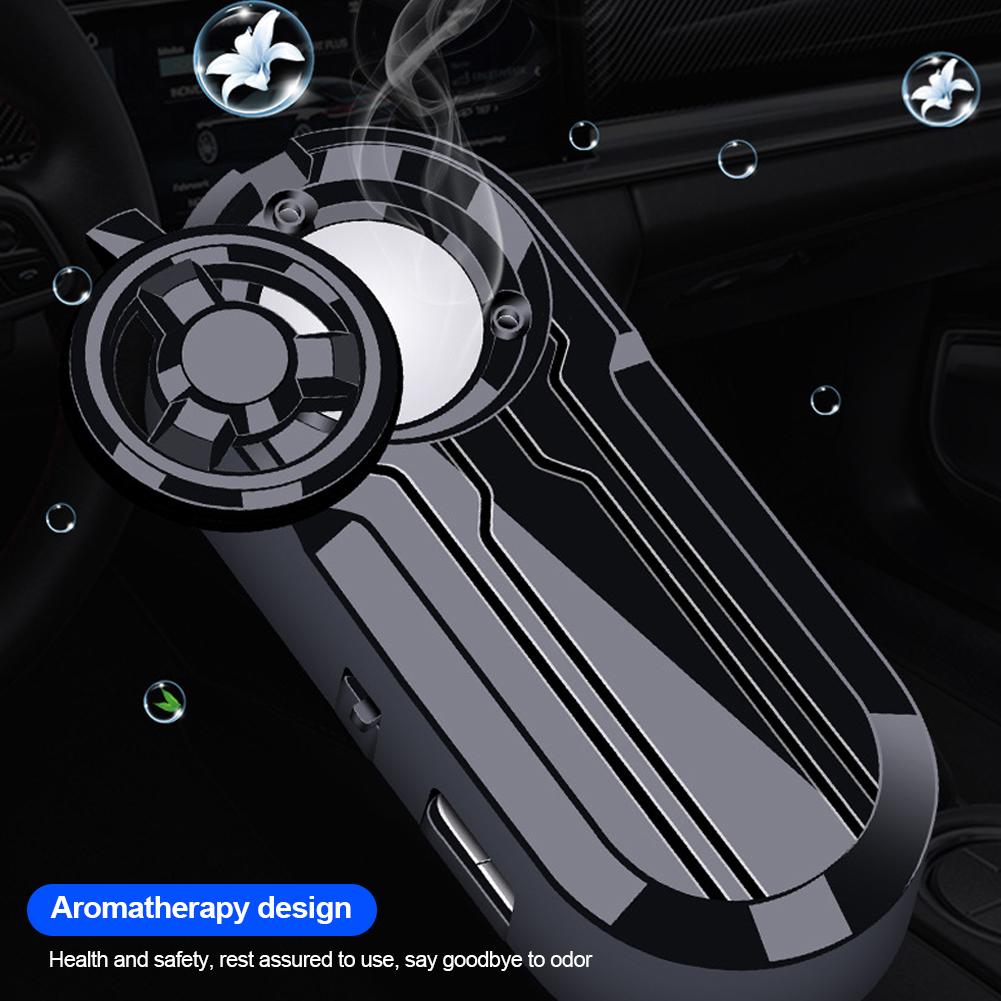 LED Car Solar Powered Wireless Anti-Theft Warning Light Caution Lamp with Air Freshener Alarm Fake Anti-theft Decorative Light