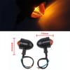 12V Motorcycle Bullet Turn Signal Lights Amber Indicator Blinker Lamps Universal Fit for Most Motorcycles