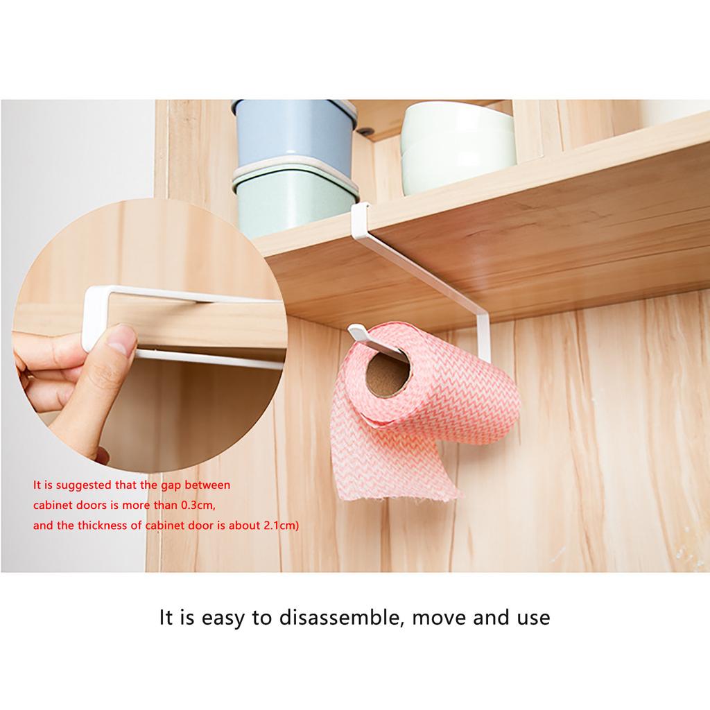 Under Cabinet Paper Towel Holder Roll Paper Towel Rack Stainless Metal Organizer