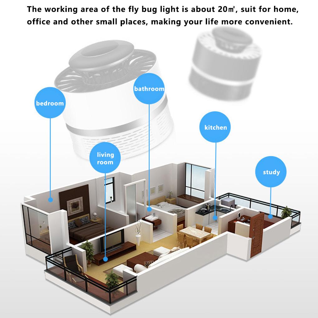Electric LED Mosquito Lamp Anti Mosquito Trap USB Rechargeable