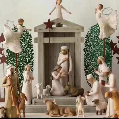 Weihnachtsfiguren Statuen Sammlung Skulptur Handgezeichnet Weihnachten Zan Pognaro Bibelmagier Feiertag Weihnachten Hochzeitsgeschenk