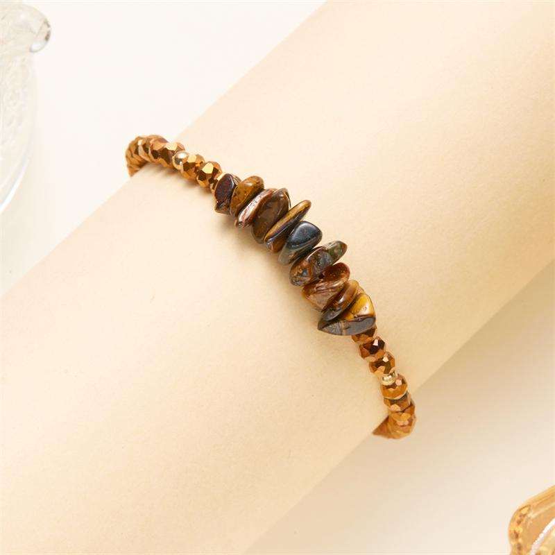 Colorful Natural Stone Irregular Bracelets For Women Handmade Rice Beads Woven Rope Bracelet For Women Friendship Jewelry Gifts