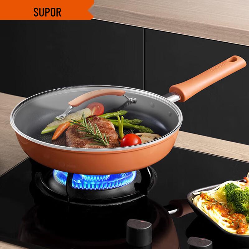 Supor Fire Red Dot 28cm Non-Stick Frying Pan