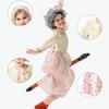 10pcs Kids Old Lady Costume Set 100th Day of School Costume for Halloween Cosplay Props for Girls