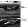 Fit For Toyota Highlander 2020-2022 Wood Grain Inner Door Bowl Sticker Trim 4pc