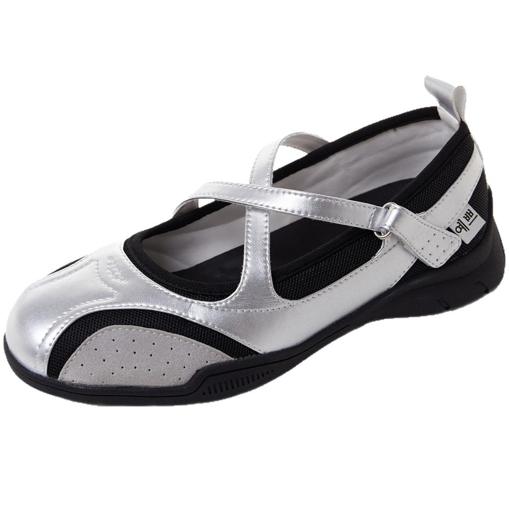 Cross-band ballet training shoes for women's new breathable hollow shallow mouth single shoes versatile casual Mary Jane shoes for women