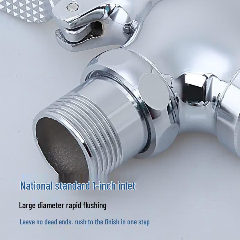 Zhucang All-Copper Foot Pedal Squat Toilet Flush Valve