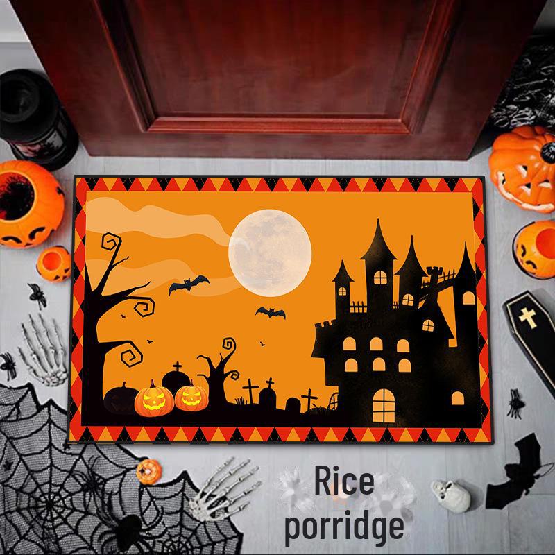 

Новые коврики для Хэллоуина – забавные призрачные мордашки, нескользящие коврики для крыльца и ванной комнаты 40x60 cm