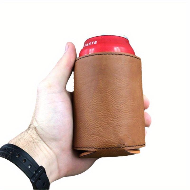 3pcs Leather Beer Bottle Cover Vintage Leather Insulation Can Cup Cover Wedding Gift Cola Bottle Leather Cover