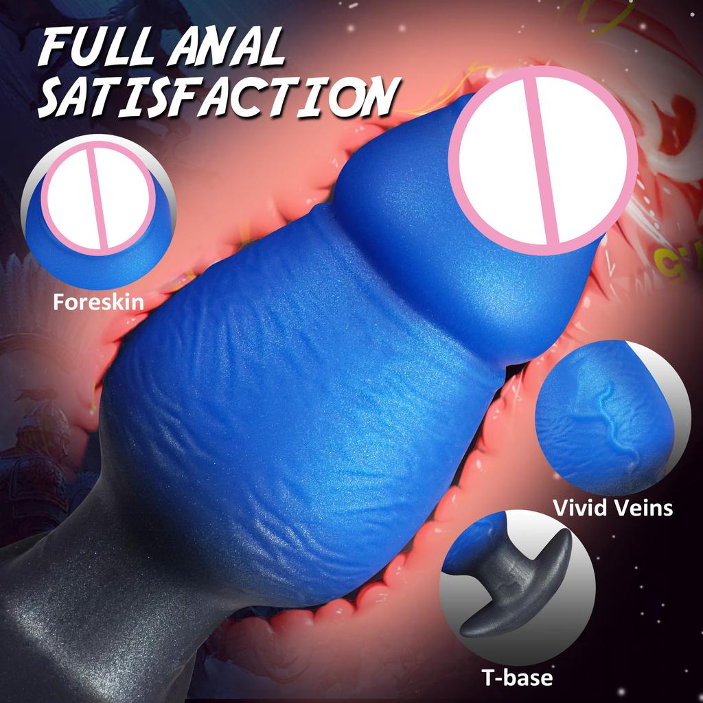 Simulated Mushroom Head, Oversized Anal Plug  Wearing Fake Penis  Male and Female Anal Expansion  Irregular Shaped Penis  SM Sexual Products