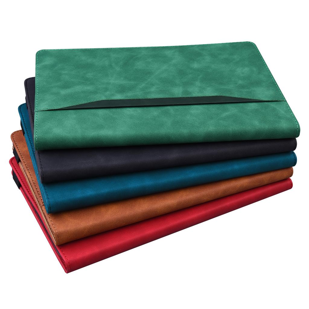 Compatible with Samsung Galaxy Tab S10 FE+ Tablet Case A9+ 11 inch Cover, Matte Two-Tone Card Slot Stand PU Leather Folio
