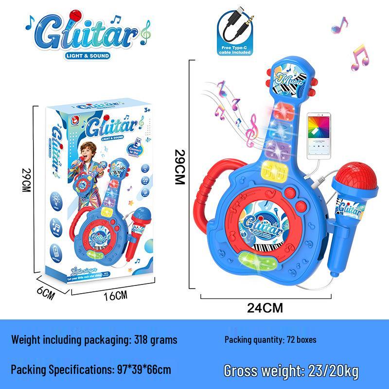Macchina Karaoke per Bambini con 3 Microfoni e Luci Fresche - Giocattolo Musicale per Bambini e Bambine