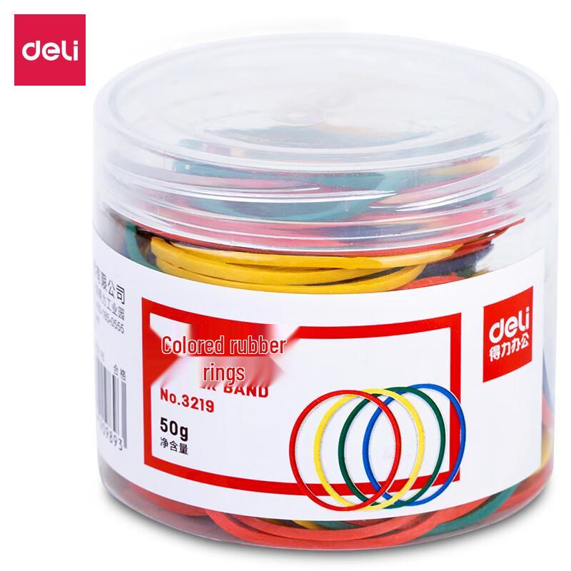 Deli 3219 Assorted Color Rubber Bands