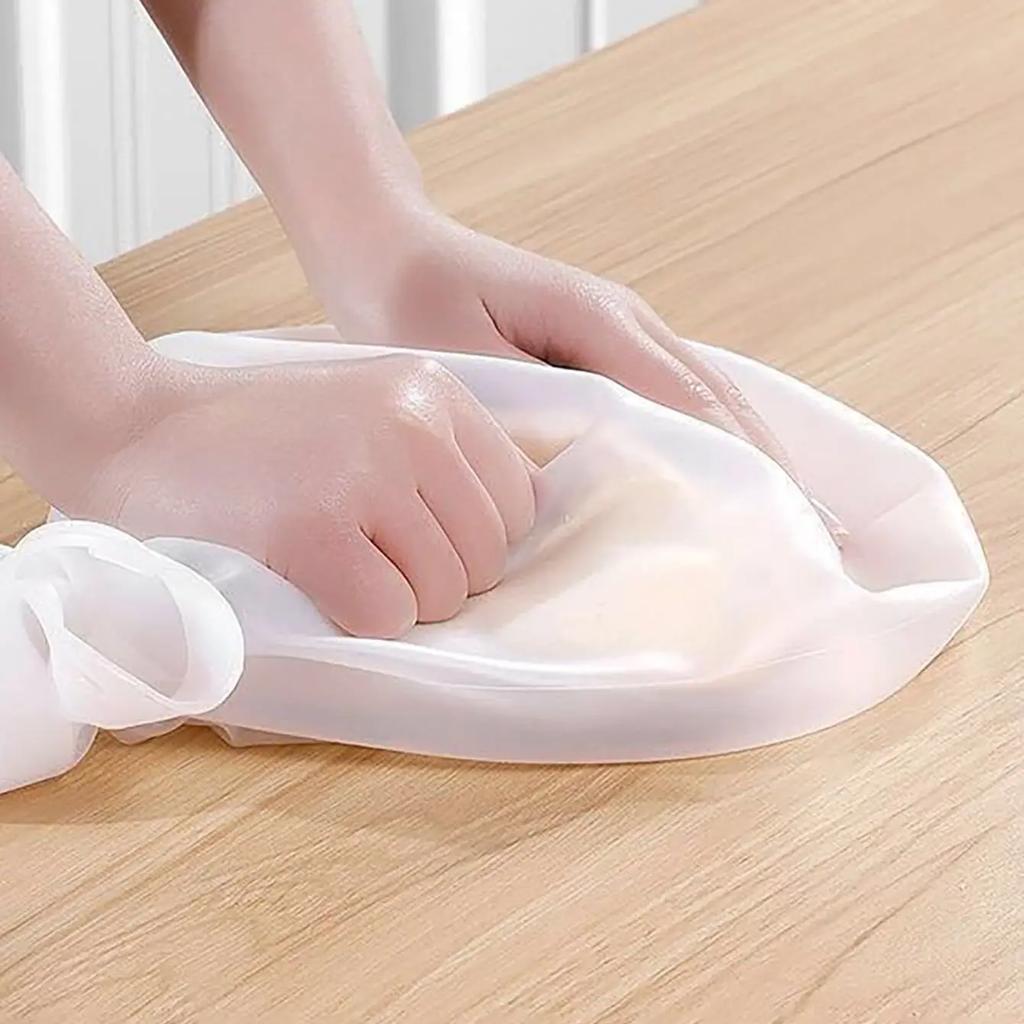 1pc Food Grade Silicone Dough Kneading Bag Silicone Kneading Dough Bag Flour Mixer Bag Versatile Dough for Bread Pastry Pizza