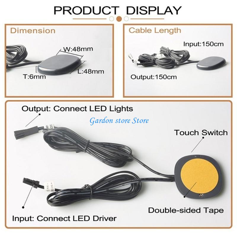 B0KB LED Touchs Switches Invisible Penetration Cabinet LED Switches