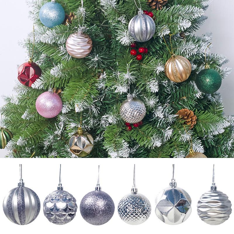 Decorative Christmas Xmas Tree Ball Bauble Hanging Decor 12Pcs/Set 60mm Diameter Safe and Long Lasting Materials