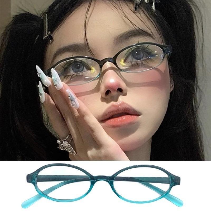 Y2K Street Millennium Spicy Girls Clear Lens Computer Eye Protection Eyeglasses