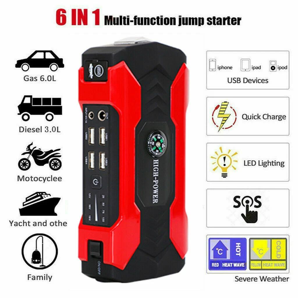 Car Jump Starter Starting Device Battery Power Bank 100000mAh Booster Jumper Box Portable Charger Jump Start Auto Repair Tools