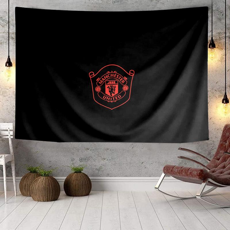 Manchester Crest Tapestry, Unique Design Tapestry, Wall Decor for Bedroom,Livingroom, Playroom,Heartwarming Fan Holiday Gifts