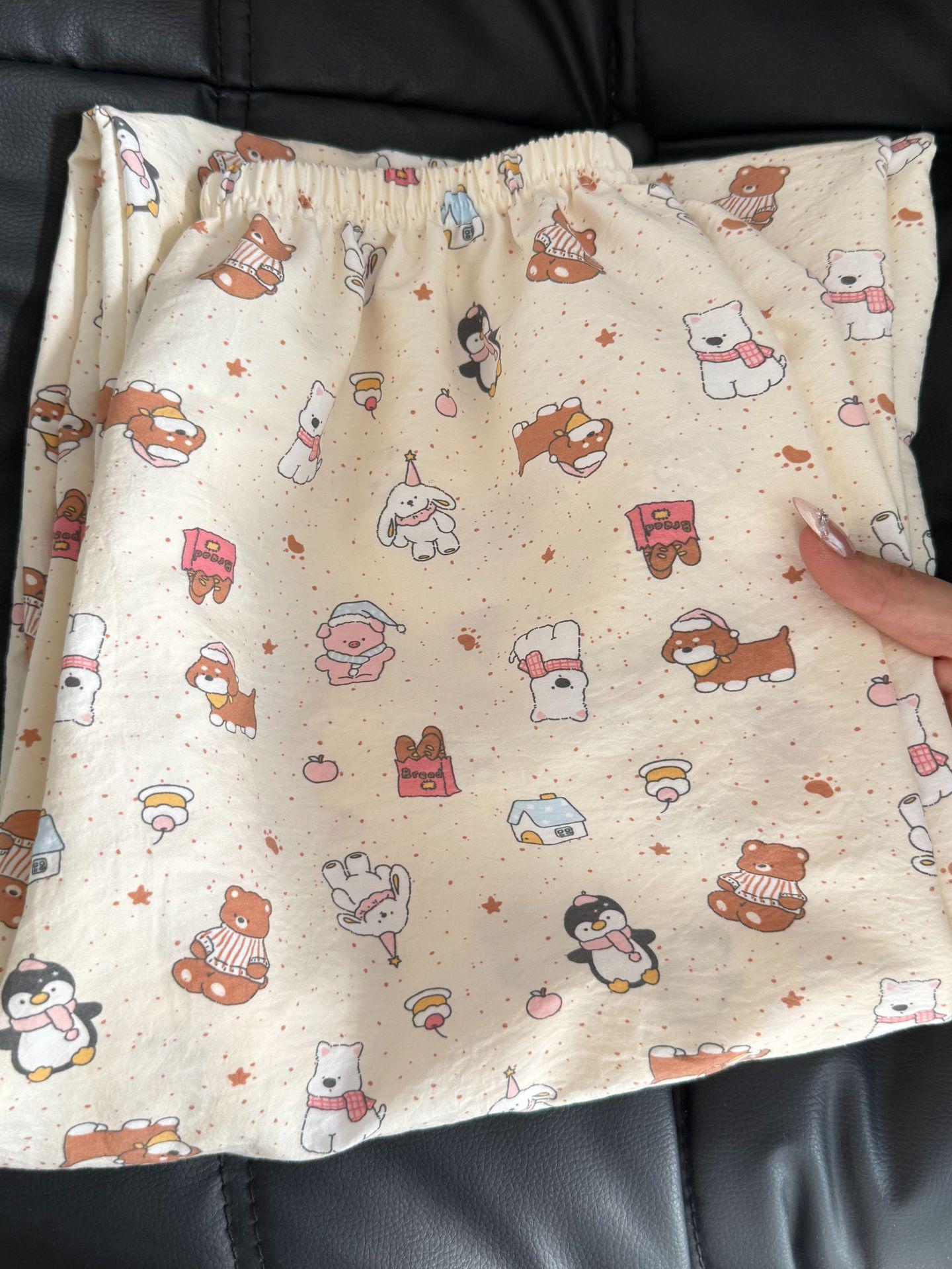 

New Year of the Horse Spring/Summer Collection: Women s Versatile Wide-Leg Pajama Pants for Home and Outdoor Wear M