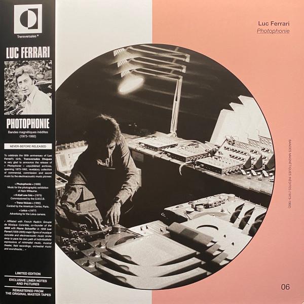 

LP Record LUC FERRARI - Photophonie (Bandes Magnétiques Iné TRS14 Transversales D 2019 France Dance & Electronica